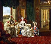 Johann Zoffany Queen Charlotte at her Dressing Table (mk25) oil painting picture wholesale